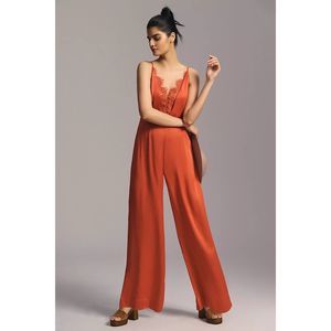 By Anthropologie Silky Jumpsuit Size 12. B-3